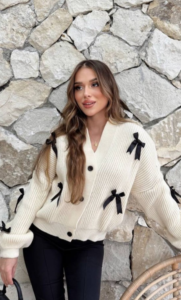 Cardigan papillon